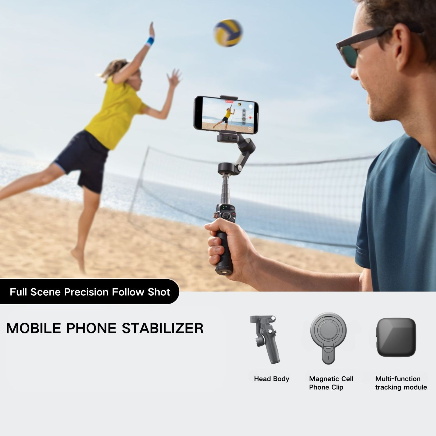 Handheld Shooting Device Q8 Pro | with Multi-functional Tracking Module